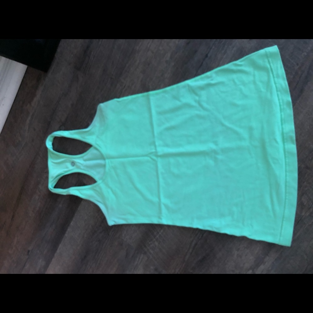 Lululemon Aqua blue cool racer back size 4